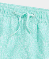 The Vineyard Vines Boys' Island Swim Trunks in Crystal Blue