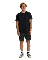 Billabong Men's Crossfire Submersible 19" Hybrid Shorts in Black side view