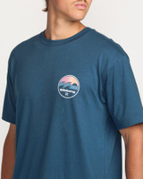 Billabong Men's Runner Premium Tee in Deep Blue fit shot