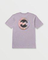 Billabong Men's Hollow Premium Tee in Light Purple detail view