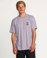 Billabong Men's Hollow Premium Tee in Light Purple full length