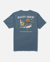 The Salty Crew Men's Down Time Tee in Slate