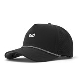 Melin Odyssey Rope Bulls Icon Hydro Hat in Black flat lay