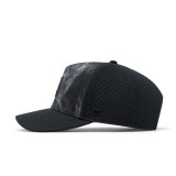 Melin Odyssey Stacked Hydro Snapback Hat Smoke side