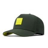 Melin Odyssey Stacked Hydro Snapback Hat Kombu Green front