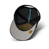 Melin Odyssey Stacked Hydro Snapback Hat Black/Gum detail