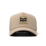 Melin Odyssey Stacked Hydro Snapback Hat Khaki front