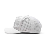 The Melin Odyssey Stacked Hydro Snapback Hat in Snow Camo