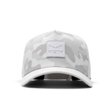 Melin Odyssey Stacked Hydro Snapback Hat Snow Camo detail