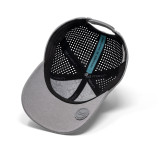 Melin A-Game Hydrolite Snapback Hat in Heather Grey top view