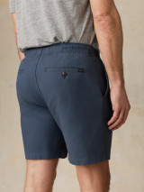 Faherty Men's Essential Drawstring Shorts Blue Nights front view