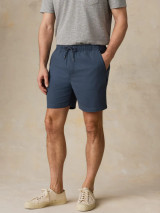 Faherty Men's Essential Drawstring Shorts Blue Nights fit view
