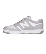 The New Balance Men's 480 Sneakers in White and Grey