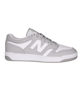 New Balance Men's 480 Sneakers White and Grey front view
