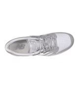 New Balance Men's 480 Sneakers White and Grey three-quarter view
