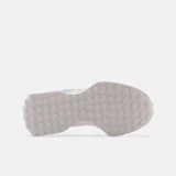 New Balance Little Kids' 327 Sneakers White and Raspberry back view