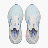 The Brooks Women's Glycerin 22 Running Shoes in  White/Limpet Shell/Amparo Blue