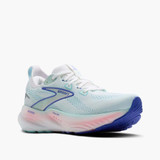 The Brooks Women's Glycerin 22 Running Shoes in  White/Limpet Shell/Amparo Blue