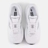 New Balance Women's FuelCell Rebel v5 Running Shoes in White and Black back view