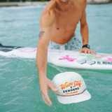The Sendero Provisions Co. X Waco Surf Snapback Hat in White