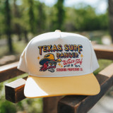 The Sendero X Waco Surf Texas Surf Ranger Snapback Hat in White