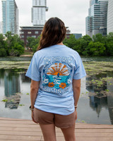 TYLER'S Flatwater Dam That Cancer 2025 Giveback Tee in heather gray