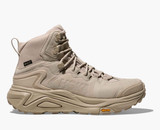 The Hoka Men's Kaha 3 GTX Hiking Boots in Linen Brown