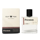 Guy Fox Preston Cologne bottle back view