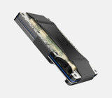 The Ridge Damascus Wallet in Silver card slots open