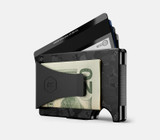 The Ridge Forged Carbon Wallet with  in Money Clip