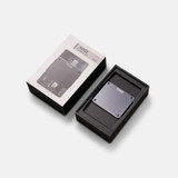 The Ridge Lite Wallet in Gunmetal side angle