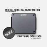 The Ridge Lite Wallet in Gunmetal detail view