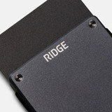 The Ridge Lite Wallet in Gunmetal back view