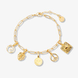 Pura Vida Harper Paperclip Chain Bracelet in Gold
