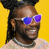 goodr We're Here to Slay OG Sunglasses Pink lens detail