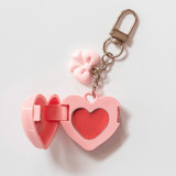 The Candier Tinted Lip Balm Key Chain in Pink