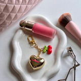 Candier Tinted Lip Balm Key Chain Gold detailed view