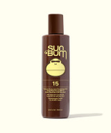 Sun Bum SPF 15 Sunscreen Browning Lotion bottle label