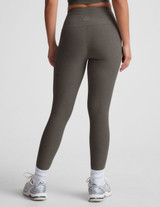 Beyond Yoga Women's Spacedye Caught In The Midi High Waisted Legging in True Grey Heather