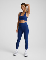 Beyond Yoga Women's Spacedye High Waisted Legging in marine Blue Heather