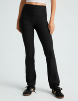 Beyond Yoga Women's Spacedye Practice High Waisted Bootcut Pant in Darkest Night
