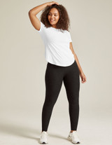 Beyond Yoga Women's Featherweight On The Down Low Tee in White