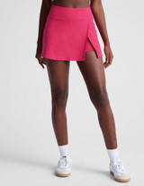 Beyond Yoga Women's Spacedye Points Crossover Skirt in Vivid Pink Heather