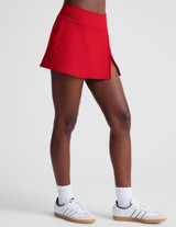 Beyond Yoga Women's Spacedye Points Crossover Skirt in Candy Apple Red