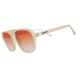goodr Retro G Sunglasses Cream front view
