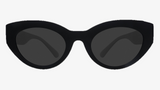 goodr Moon G Sunglasses Black front view