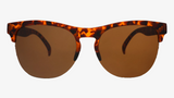 goodr Avant G Sunglasses in Tortoise Brown three-quarter view