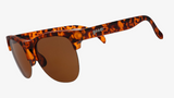The Goodr Avant G Sunglasses in Tortoise Brown
