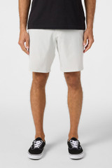 The O'Neill Men's Reserve Heather 19 inch Hybrid Shorts in Heather Fog