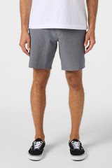 The O'Neill Men's Reserve Heather 19 inch Hybrid Shorts in Heather Grey